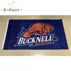 Drapeau en polyester de l'équipe NCAA Bucknell Bison, 3 pieds x 5 pieds (150cm x 90cm), bannière de décoration volante, cadeaux d'extérieur pour jardin et maison