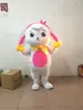 Bunny Mascot Costume Bugs Rabbit Hare Vuxen Fancy Dress Catoon kostym Dräkt Mascot Costume Factory Direct Sale