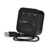 High Speed USB Hub 2.0 3 Ports With Card Reader Mini Hub USB Combo All In One USB Splitter Adapter For PC Laptop Computer