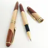 1 Zestaw Vintage Handmade Drewniane znak Pen + Piórnik Hurtownie Roller Pen Dla Business Office School Gift