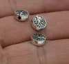 Free Ship 200Pcs Tibetan Silver alloy Tree of Life charms Loose Beads Spacer Beads For Jewelry Making 9x3.5mm