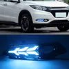 ホンダHRV HR-V 2014 2015 2016 2017 2018 2018 2018 2018 2018回転イエロー信号リレーフォグランプ車DRL 12V LED昼間のランニングライト