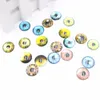 8/12/18mm färgglada dockor Foto runda glas cabochon diy platt baksida smycken fynd för scrapbooking