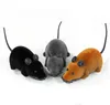 8 couleurs RC souris électronique animal chat jouet télécommande souris sans fil Simulation souris en peluche pour enfants jouets