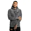 Fashion New Men Fleece Hoodie Cotton Outdoor Workout Sweatshirts Men Warm Pullover Hoodie Top Clothes