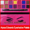 Augen Make-up Alyssa Edwards Rose Rote-Augen-Schatten-Palette 14 Farben Matte Pressed Lidschatten-Palette mit Make-up Pinsel von epacket