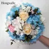 Artificial Flower Ball Rose hydrangea iron flower stand simulation rose wreath silk flowers wedding decorative road leading flower5972058