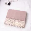 Fashion-CashMere Scarves Dwie kolorowe szycie Samica Szal Podwójny pogrubienie Długo Bądź wolny od Koreańskiej hurtowej