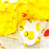 18 anos de idade crianças maiô para meninas adorável pato amarelo maiô crianças maiô princesa uma peça banho natação boné274320841