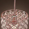 Taklampor Hem Konstnärlig Crystal Drop Pendant Light Cylinder Style Landelier