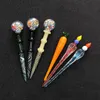 New Carota Glass Dabber Wax Dab Tools Carb Cap Dabber Pokeball Wax Dab Tool per piattaforme petrolifere DAT02-04