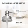 Distributeur de savon Mason Jar antirouille en acier inoxydable 304 pompe à savon liquide petite tête pompe à lotion pour cuisine et salle de bain pot non inclus