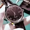 Ny timme Vision 41mm 431.13.41.21.02.001 Miyota 8215 Automatiska Mens Watch Steel Wase White Dial Black Leather Strap Klockor Hello_Watch E385