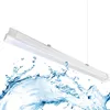 8FT LED Vapor Proof Fixture 100W 12000Lm, 4500K 5500k 6000k, Frosted Cover, Waterproof IP65 for Warehouse, Car Wash Lighting