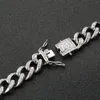 Nouveau personnalisé plaqué argent Bling diamant hommes grain de café lien chaîne Bracelets bracelet Bracelet Bijoux Bijoux cadeaux pour hommes gars