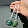 Narguilés Pipe en verre à bille ronde Bangs en verre Tuyaux de brûleur à mazout Rigs à eau Fumer