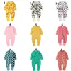 Cartoon baby Romper for Toddler Boy Girls fruit stripe Jumpers Infant Newborn Zip climbing Jumpsuit one pieces Clothing Overall E21901