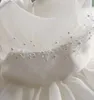 High Quality Jewel Organza Flower Girl Dresses A Line Tea-Length Kids Girls Pageant Vintage First Communion Holy Dresses With Crystals