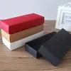 25x9.5cm 22.5x9.5cm papel kraft caixa marrom preto para embalagem meias cueca sutiã toalha caixa de presente pode ser personalizado logotipo