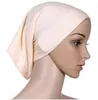 Mode-écharpe en coton mercerisé hijab musulman pour sous l'écharpe Hijab Tube Bonnet/casquette/os couvre-chef islamique pour femmes diverses couleurs