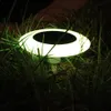 1PC 플라잉 접시 모양 LED 솔라 마당 램프 장식 조명