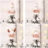 4 Stili Decorazione dell'albero di Natale Ciondolo Babbo Natale Pupazzo di neve Alce Renna Appeso ornamenti per bambole di peluche Xmas Home Decor XD22184