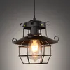 Vintage Pingente Luz Luz Industrial Lâmpada Luminária Luminária Luminárias Gaiola Edison Nordic Retro Loft Lamp Decoração Home