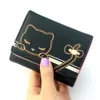 여자 귀여운 고양이 지갑 동전 지갑 Trifold 지갑 클러치 백 PU 가죽 신용 카드 소지자 작은 지갑 승진 !!!