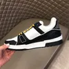 DHL Gratis frakt 20Ss Hot Sale Mens Designer Trainer Sneakers Luxury Designer Skor Men Mode Läder Casual Sko med Box Storlek 38-44