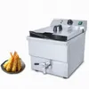 NEW Commercial Electric Chicken Deep Fryer/Electric Deep Frying Machine/Blast Furnace Single Cylinder Frying Pan