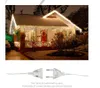 9 couleurs LED rideau glaçon chaîne lumières 4M 16.4ft Droop 96Led fée guirlande lumineuse pour la décoration extérieure de noël AC 110V-250V 8 pièces