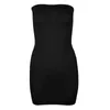 Casual Dresses Feeshow Women Strapless Control Slip Full Body Shaper Shapewear Seamless Mini Dress Fashion Women's Sheant Slim Fit Dres