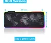Gaming Mouse Pad RGB Stor muspadspelare Big Mouse Mat Computer Mousepad Led Backlight XXL Surface Mause Pad Tangentboard Desk Mat347V
