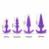 7pcs Conjunto G Vibrador Dildo Anal Contas Butt Plug Plug Massager Women Love A90