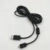 2.75M Charging Cable Game Controller Data Cord With Light For Xbox One Sony PS4 Android Devices Black