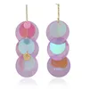 Wholesale-n dangle earrings for women luxury designer diamond bohemian style chandelier earring fashion yellow purple jewelry free shipping