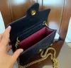 Ho Sale Moda Vintage Omuz Çantası Kadın Çantalar Tasarımcı Çanta Cüzdanları Kadınlar İçin Deri Zinciri Bagi Crossbody Bagl 5 Renk 21x5x13cm