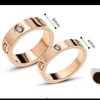 2020 Boutique 316L Love Titanium Steel Nails Pierścienie miłośnicy Pierścienie zespołu wielkość dla kobiet i mężczyzn biżuteria z oryginalnym pudełkiem 2806298