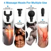 Deep Tissue Muscle Massage Gun Massager Muscle Vibrating Fascial Gun Body Massager Exercise Relief Body Shaping5919754