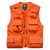 15 Fickor Män Kvinnor Utomhus Multi-Pocket Fiske Camping Jakt Vandring Vandring Fotografi Avtagbar Taktisk Man Vest T200610