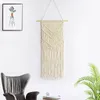 Makramee Woven Wandbehang 100% handgemachte Baumwolseil Wandbehang Tapisserie Boho Chic Bohemian Startseite geometrische Kunst-Dekor