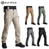 IX7 katoen spandex gemaakte elastische gevecht broek buitenshuis wandelen broek mannen lading broek tactische stijl casual broek