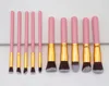 10st Makeup Brush Sets Verktyg Kosmetiska borstar Kit Foundation Eyeshadow Eyeliner Lip Powder Makeup Tool