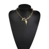 Wholesale-link chain conch pearl pendant necklaces for women gold chain shell pendants