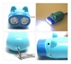 Mini LED Flashlight Hand Pressure Selfgenerating Mini Flashlight Windup Dynamo Torch Lamp Portable Cute Pocket Lamp for Kids Gif8935612