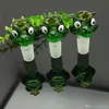 Frogs' cartoon glass bubble head Wholesale Glass bongs Oil Burner Water Pipes Rigs Smoking Free