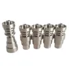 4 in 1 Titanium Nail for Enail Universal Domeless 14mm 18mm Male Female Joint Dabbing Nails For Dabs Rig
