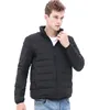 Men's Down Parkas Man Stand-Up Stand-Up Collar Puffer Jacket