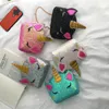 5 stili Borse a tracolla a catena Paillettes Bling Borsa a tracolla per cartoni animati per bambini Messenger moneta bomboniera regalo C6680