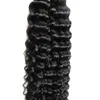 Deep Curly 100g / Lot 100s Förbundna Fusion U-Tips Hårförlängningar 100g Virgin Human Hair 100% Maskin Tillverkad Remy Human Hair Extensions Capsule